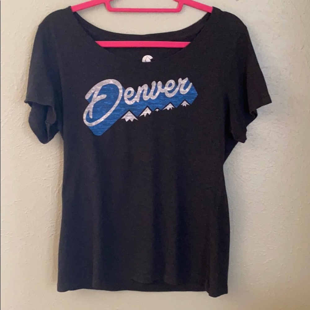 Denver t-shirt, Scoop Neck, Size Medium/Large